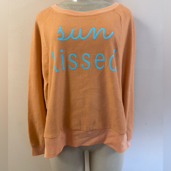 NWT Orange Uncharted Threads “Sun Kissed” Pullover Sweatshirt Size L - Picture 1 of 6